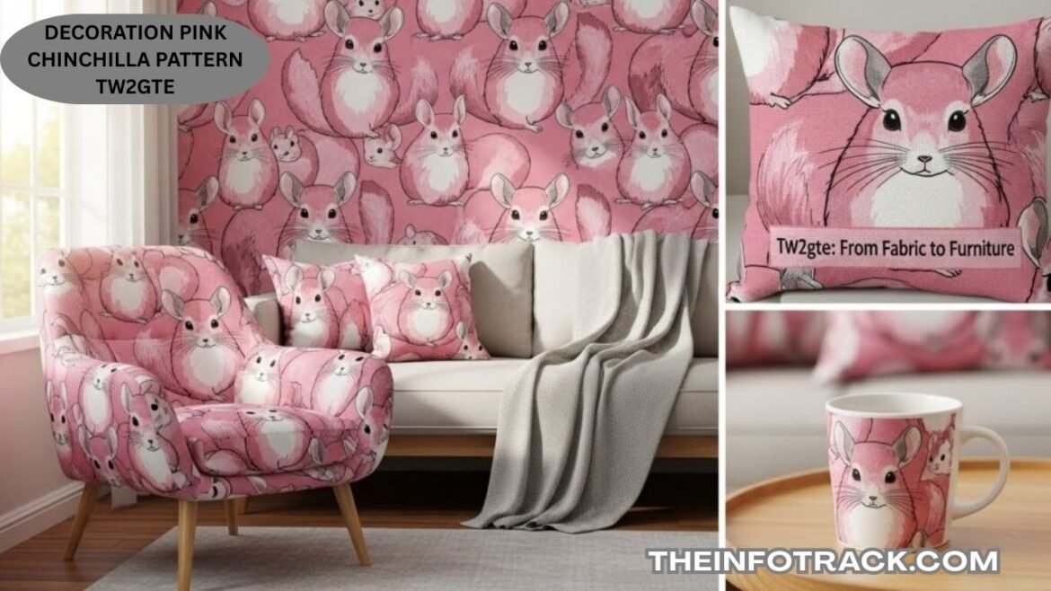 Decoration Ppink Chinchilla Pattern Tw2gte
