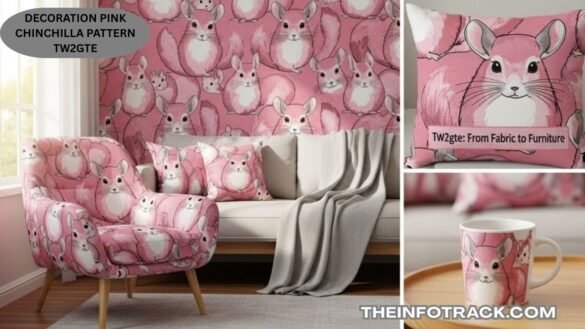 Decoration Ppink Chinchilla Pattern Tw2gte